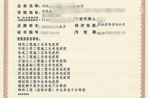 河南辦理石油化工總包二級資質對企業資產有什么要求？